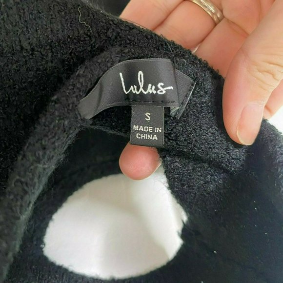 Lulu’s Black Lush for Life Cutout Halter Knit Midi Dress - Picture 7 of 8